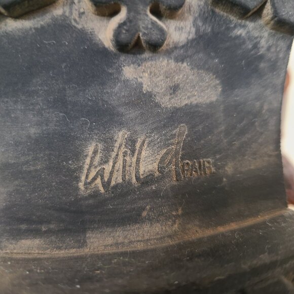 Vtg 90's Y2K Wild Pair Lug O Ring Brown Leather Sandals - Picture 8 of 16